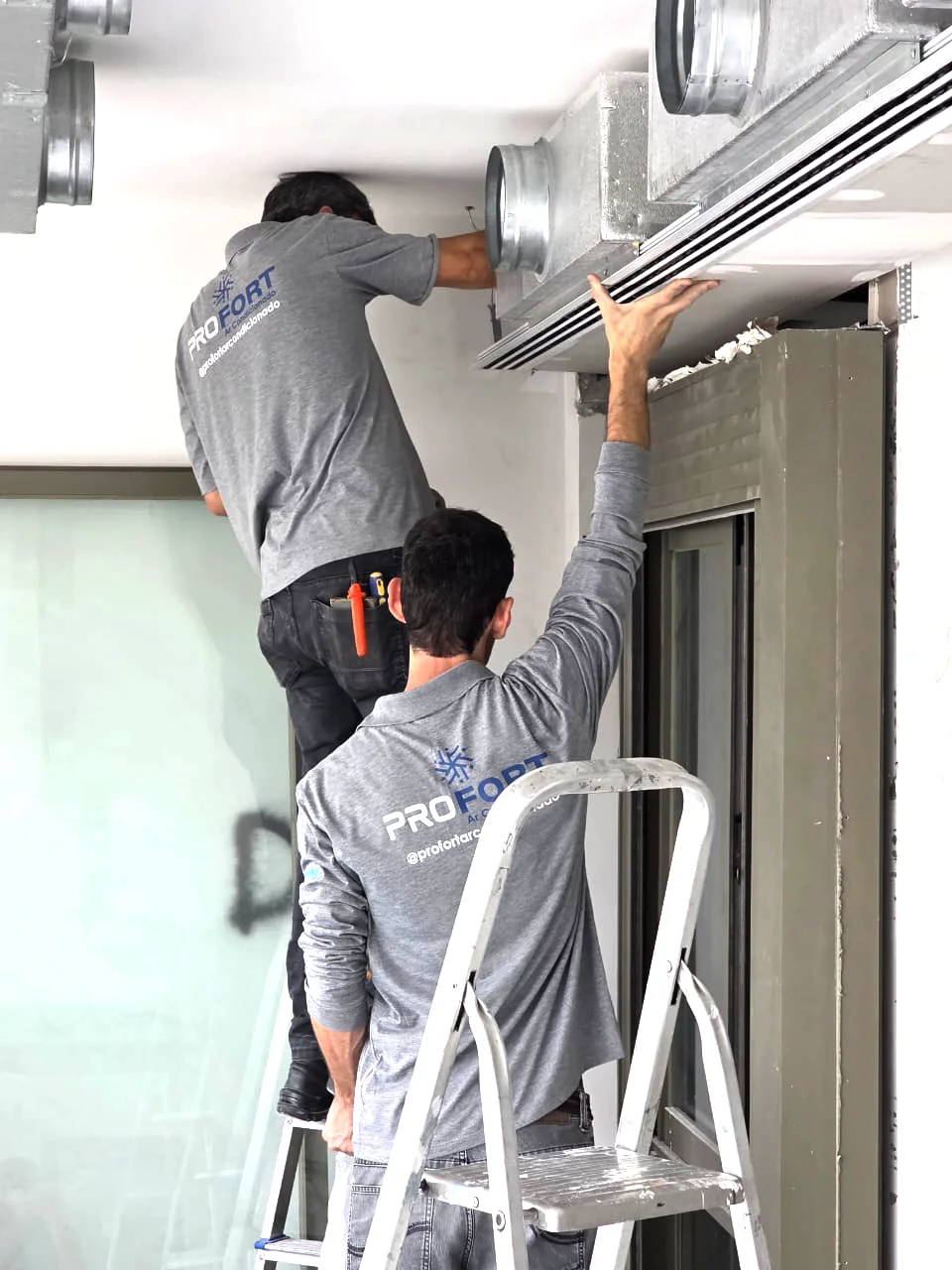 Obra executada pela Profort